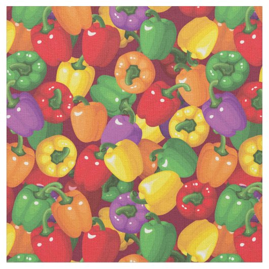Bell Pepper Pattern Stoff (Nahaufnahme)
