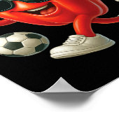 Bell Pepper Soccer  Poster (Ecke)