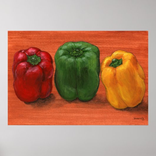 Bell Pepper Trio Poster (Vorne)
