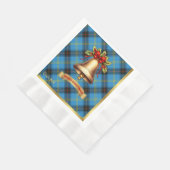 Bell Personalisiert Tartan Christmas Serviette (Ecke)