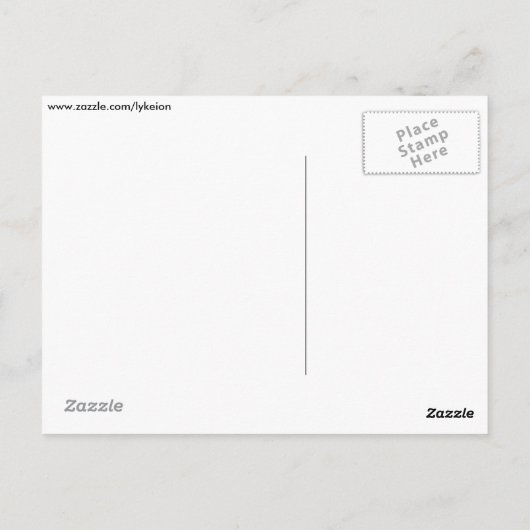 Bell Pfefferepidermis unter dem Mikroskop Postkarte (Rückseite)