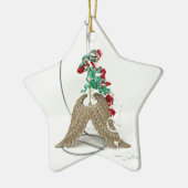 Bell-Ringe, ein Engel erhält seine Keramik Ornament (Links)