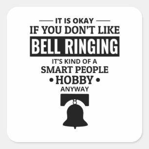 Bell Ringer Bell läuten Bells Tower Campanology Quadratischer Aufkleber