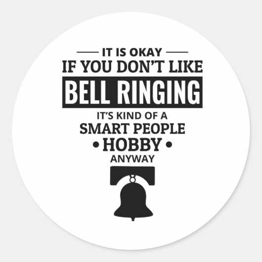 Bell Ringer Bell läuten Bells Tower Campanology Runder Aufkleber (Vorderseite)
