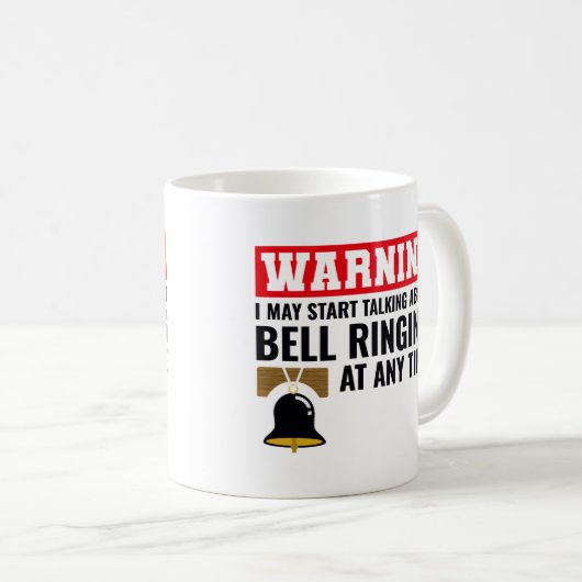 Bell Ringer Collector Campanologin Funny Kaffeetasse (VorderseiteRechts)
