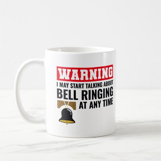 Bell Ringer Collector Campanologin Funny Kaffeetasse (Links)