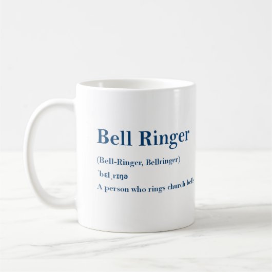 Bell Ringer Definition-Tasse Kaffeetasse (Links)