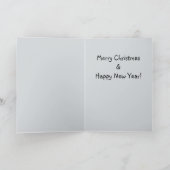 Bell Ringing Black Santa Claus Feiertagskarte (Innenseite)