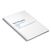 Bell-Ringing-Definition Notizblock (Rechte Seite)