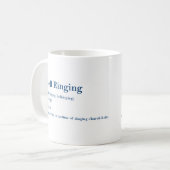 Bell Ringing Definition-Tasse Kaffeetasse (Vorderseite Links)
