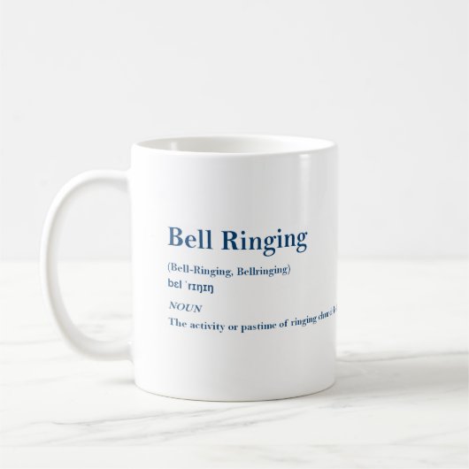 Bell Ringing Definition-Tasse Kaffeetasse (Links)
