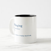 Bell-Ringing-Definition Zweifarbige Tasse (Vorderseite Links)