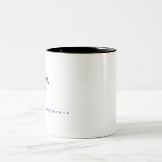 Bell-Ringing-Definition Zweifarbige Tasse (Mittel)