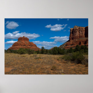 Bell Rock and Courthouse Butte 6533 Poster