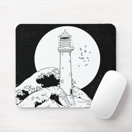 Bell Rock Leuchtturm Schottland Mousepad (Mit Mouse)