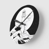 Bell Rock Leuchtturm Schottland Runde Wanduhr (Winkel)