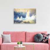 Bell Rock Lighthouse Joseph Mallord William Turner Leinwanddruck (Insitu (Wohnzimmer))