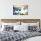 Bell Rock Lighthouse Joseph Mallord William Turner Leinwanddruck (Insitu (Schlafzimmer))