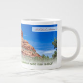 Bell Rock Psalm 18:46 KJV Jumbo-Tasse (Rechts)