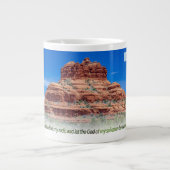 Bell Rock Psalm 18:46 KJV Jumbo-Tasse (Vorderseite)