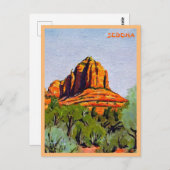 Bell Rock, Sedona, Arizona Gemälde Postkarte (Vorne/Hinten)