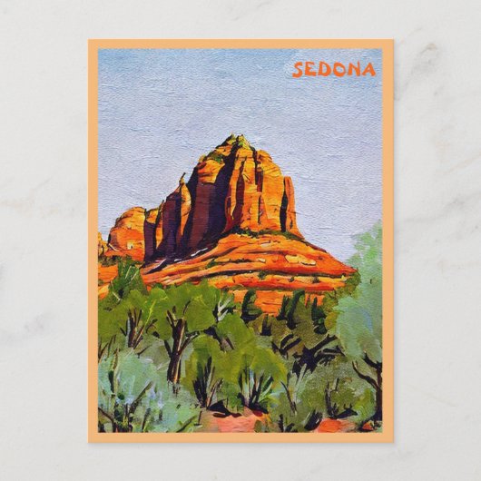 Bell Rock, Sedona, Arizona Gemälde Postkarte (Vorderseite)