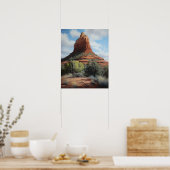 Bell Rock Sedona Arizona Malerei Kunst, Dichtung u Poster (Küche)