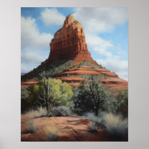Bell Rock Sedona Arizona Malerei Kunst, Dichtung u Poster