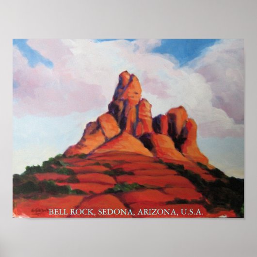 Bell Rock, Sedona, Arizona, USA Poster (Vorne)