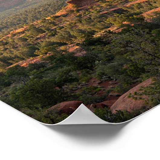 Bell Rock Sunset Poster (Ecke)