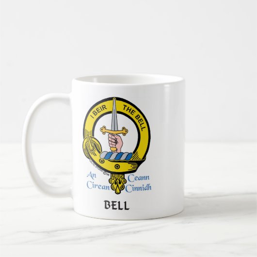 BELL Scottish Clan Wappen Coffee Tasse (Links)