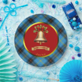 Bell Tartan Personalisiert Weihnachten Pappteller (Party)