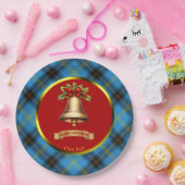Bell Tartan Personalisiert Weihnachten Pappteller (Party)