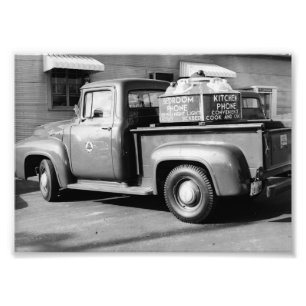 Bell-Telefon-Anzeigen-LKW-Fünfzigerjahre Dyersburg Fotodruck