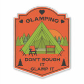 Bell Tent Glamping Aufkleber (Vorderseite)