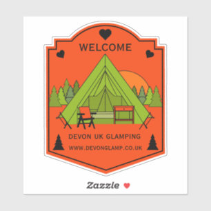 Bell Tent Glamping Business Aufkleber