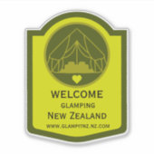 Bell Tent Glamping Business Aufkleber (Vorderseite)