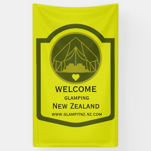 Bell Tent Glamping Business Banner (Vertikal)