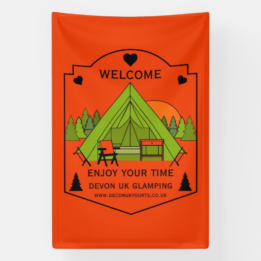 Bell Tent Glamping Business Banner (Vertikal)