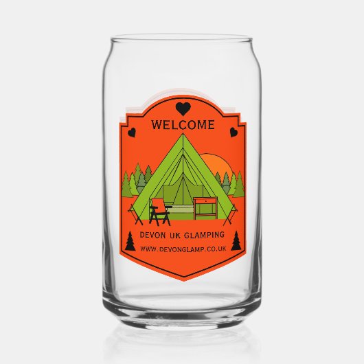 Bell Tent Glamping Business Dosenglas (Vorderseite)