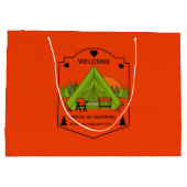 Bell Tent Glamping Business Große Geschenktüte (Rückseite)