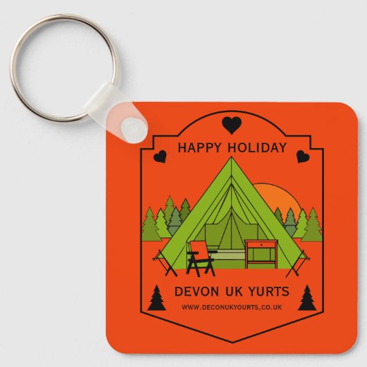 Bell Tent Glamping Business Schlüsselanhänger (Vorderseite)