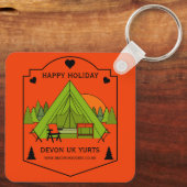 Bell Tent Glamping Business Schlüsselanhänger (Rückseite)