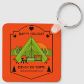 Bell Tent Glamping Business Schlüsselanhänger (Rückseite)