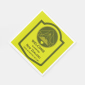 Bell Tent Glamping Business Serviette (Ecke)