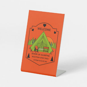 Bell Tent Glamping Business Sockelschild