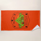 Bell Tent Glamping Business Strandtuch (Vorderseite)