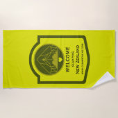 Bell Tent Glamping Business Strandtuch (Vorderseite)