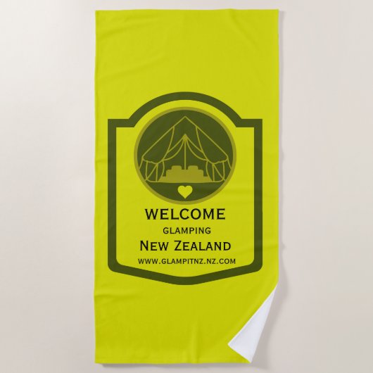 Bell Tent Glamping Business Strandtuch (Vorderseite)