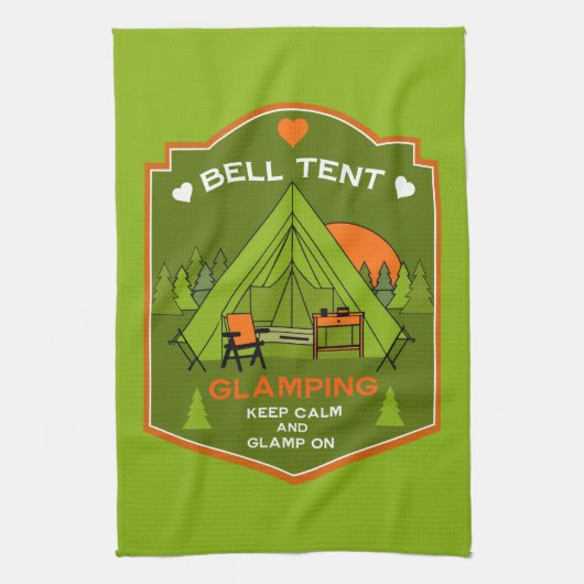 Bell Tent Glamping Geschirrtuch (Vertikal)